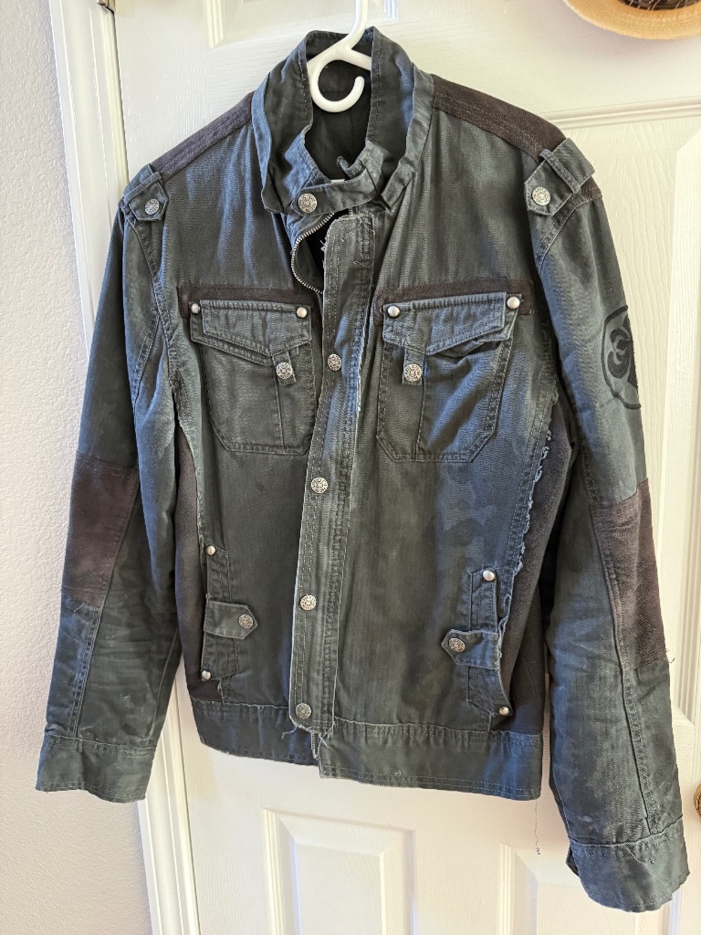 Affliction Black Military/Field Jacket - Picture 2 of 3